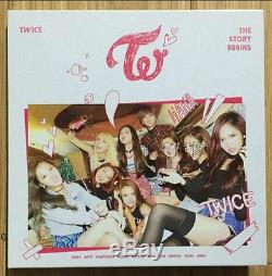 Signed TWICE ALL9Member Album TheStoryBegins CD+Booklet Hand Autograph Authentic