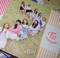 Signed Twice 3thAlbum TWICEcoaster LANE1 CD Poster Card Hand Autograph Official