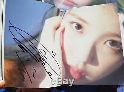 Signed album / photo IU Lee JiEun Love poem Hand Autograph in ink