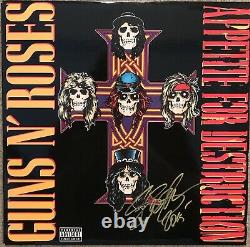 Slash Signed Rare Guns N Roses Vinyl Appetite For Destruction Album Autograph LP