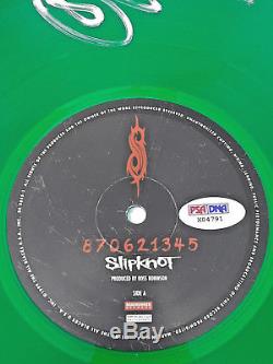 Slipknot Signed Slime Green Limited Edition Album Psa/dna Autos Taylor +2 #4791