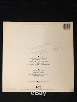 Smiths Meat Is Murder Record Lp Album Signed Morrissey Rare Inscription 1985