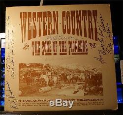 Sons of the Pioneers 1976 ALBUM SIGNED RECORD PERRYMAN RICHARDS AUTOGRAPHED