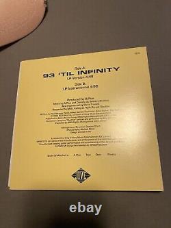 Souls Of MISCHIEF signed 7' album 93' TIL INFINITY Vinyl Lp Record