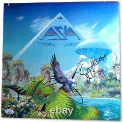 Steve Howe Geoff Downes Dual Signed Autographed Album Cover Asia JSA RR32876