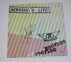 Steven Tyler Signed Autographed Aerosmith Live! Bootleg Record Album LP BAS COA