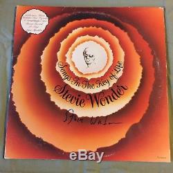 Stevie Wonder Autographs Songs In The Key Of Life Collector Record Album