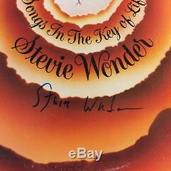 Stevie Wonder Autographs Songs In The Key Of Life Collector Record Album