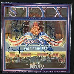 Styx Paradise Theater Signed Autograph Record Album JSA Dennis DeYoung vinyl
