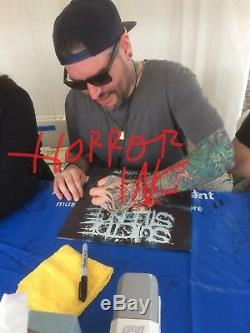 Suicide Silence Autographed Signed Vinyl Album With Exact Signing Picture Proof