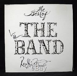 THE BAND-Autographed THE BEST OF Album By Levon Helm & Robbie Robertson-N Mint