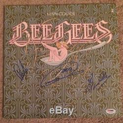 THE BEE GEES Signed MAIN COURSE Vinyl Record Album PSA DNA By All 3 BARRY GIBB