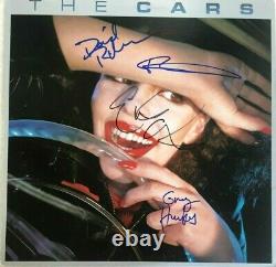 THE CARS Ric Ocasek Signed By 4 Autographed DEBUT Vinyl Album Record Proof withCOA