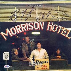 The Doors Autographed Signed Morrison Hotel Psa/dna Record Album