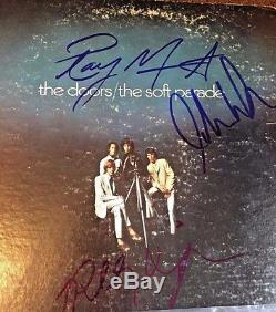 THE DOORS hand signed record album autographed Soft Parade