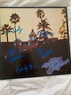 THE EAGLES SIGNED Hotel California ALBUM Signed by Band Members