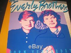 THE EVERLY BROTHERS Signed Autograph Record Album