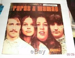 THE MAMAS AND THE PAPAS Signed by all 4 Album Cass Elliot IN PERSON John Phillip