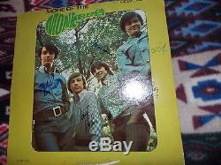 THE MONKEESautographed hand signed record album vintage teen idols all four