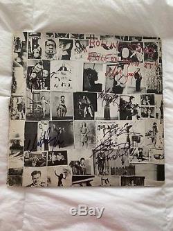 THE ROLLING STONES SIGNED ALBUM Exile on Main Street Signed by Band Members