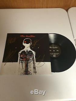THREE DAYS GRACE AUTOGRAPHED SIGNED VINYL ALBUM WITH SIGNING PICTURE PROOF