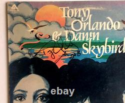 TONY ORLANDO & DAWN AUTOGRAPHED in person ALBUM (Skybird) Proof PHOTO