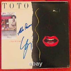 TOTO Autograph Signed Isolation Album Record x 3 JSA Authentication