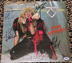 TWISTED SISTER signed autographed STAY HUNGRY record album LP by ALL PSA DNA COA