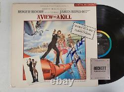 Tanya Roberts A View To A Kill Roger Moore Signed Auto Record Album Beckett