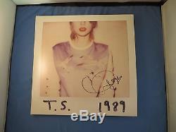 Taylor Swift Signed 1989 LP Vinyl Record Album Cover COA Autograph Very Rare