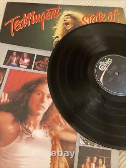 Ted Nugent JSA COA Signed Autograph Record Album Vinyl State Of Shock