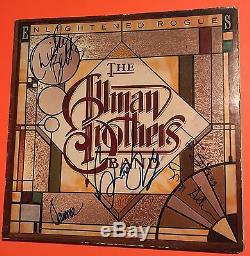 The Allman Brothers Enlightened Rogues Signed Lp Record Album Cover X 4