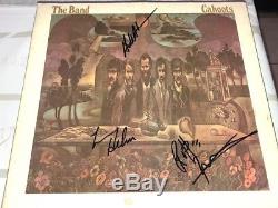 The Band GROUP Signed Autographed CAHOOTS Album LP ROBBIE ROBERTSON LEVON HELM +