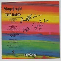The Band Stage Fright Signed Autograph Record Album JSA Vinyl Rick Danko