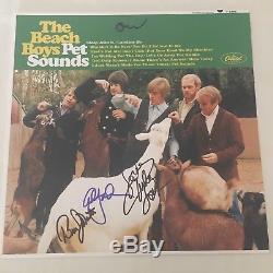 The Beach Boys SIGNED Pet Sounds X4 LP Album Brian Wilson Mike Love PROOF