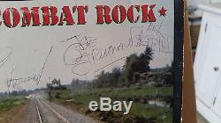 The Clash Combat Rock album signed by band. Very good condition, playable