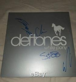 The Deftones Signed Autograph White Pony Vinyl Record Album Chino Moreno +3proof