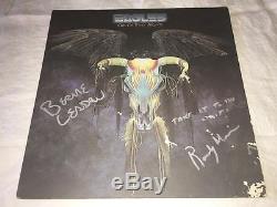 The Eagles SIGNED One Of These Nights X2 LP Album Glen Frey Don Henley PROOF