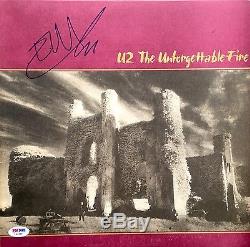 The Edge Autographed Signed U2 The Unforgettable Fire Psa/dna Record Album
