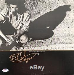 The Edge Autographed Signed U2 With Or Without You Psa/dna Record Album