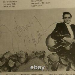 The Fabulous Johnny Cash Signed/Autograph LP Record Album withJSA FULL CERT COA