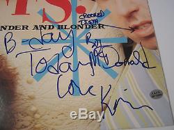The Muffs Rare Band Blonde And Blonder Signed Autographed Record Album Cover Coa