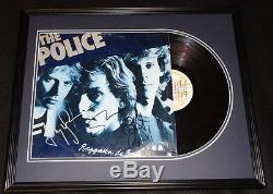 The Police Group Signed Framed 1979 Regatta De Blanc Record Album Display