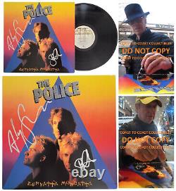 The Police Signed Zenyatta Mondatta Album COA Proof Autographed Vinyl Record