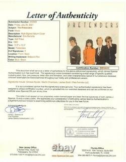 The Pretenders Band Autographed Record Album Cover Hynde Chambers Scott JSA LOA