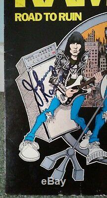 The Ramones'Road to Ruin' autographed/signed album/lp by all 4 R&R Auction COA