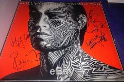The Rolling Stones Signed Tattoo You Album withCOA Mick Jagger Keith Richards