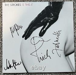 The Strokes Full Band Signed Is This It Vinyl Album Autograph Authentic Coa
