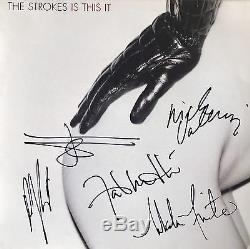 The Strokes (Is This It) Entire Band Signed 12 LP Album JSA