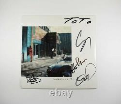 Toto Fahrenheit Autographed Signed Album LP Record Certified Authentic JSA COA